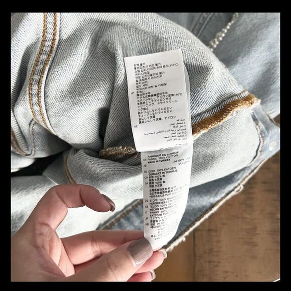 Sandro Blue Cuba To Paris Eriko Pearl Beaded Denim Button Jacket Size 1 Small - Picture 10 of 10